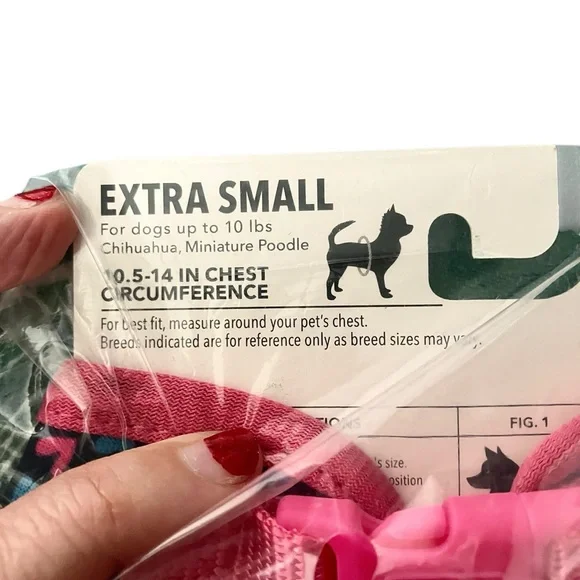 Vibrant life Dog Harness XS Ruffle Hearts Dog NWT - Picture 9 of 9